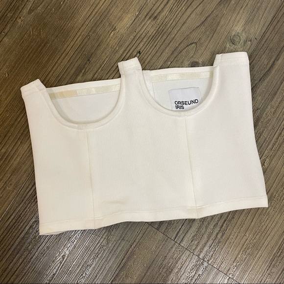 Orseund Iris Structured Corset Top White Medium - Picture 5 of 8